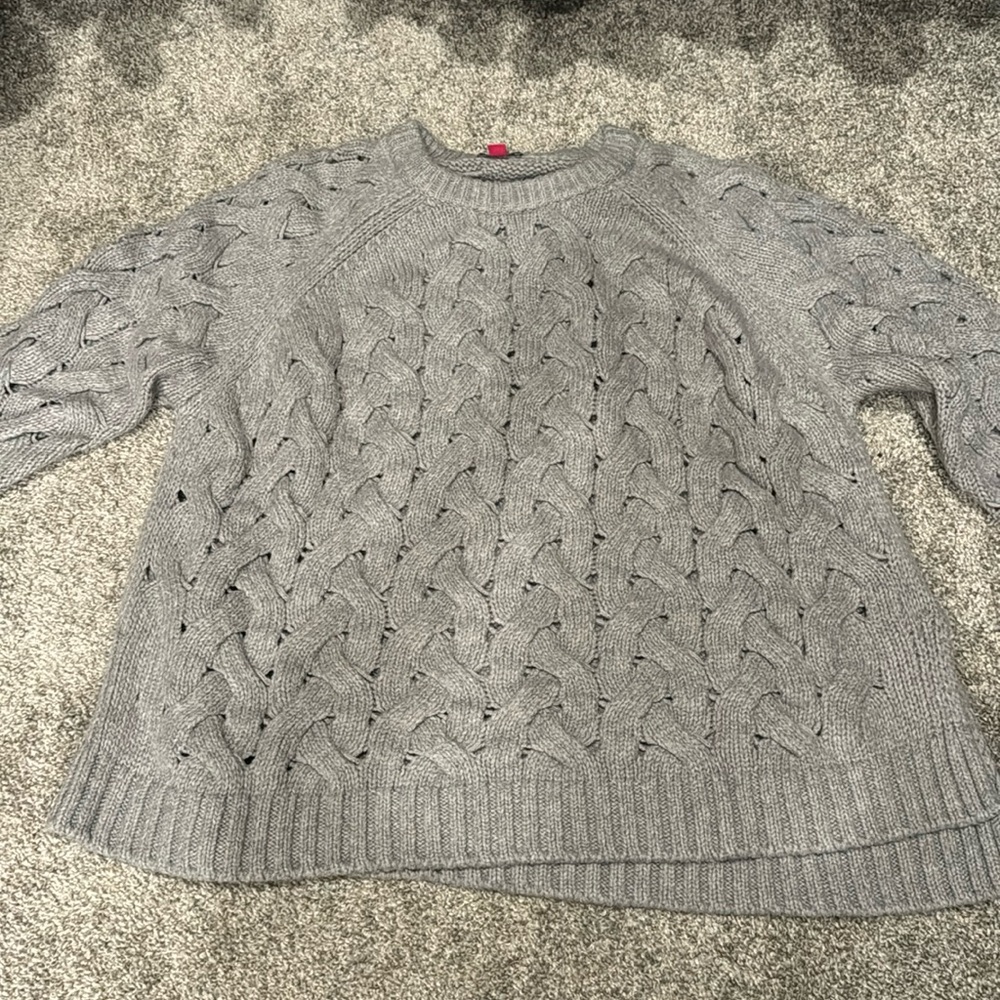 vince camuto cable knit sweater